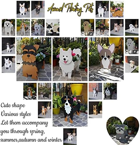 Chihuahua Dog Planter Pots, Animal Shaped Flower Pot