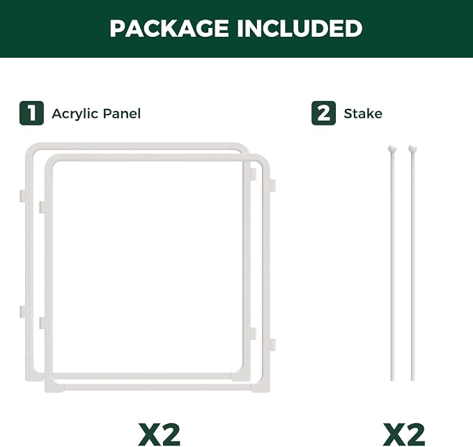 FXW AuraSpace Pro Acrylic & Wire Mesh Indoor Dog Playpen, 24" Height 2 Acrylic Panels Metal Dog Pen for Puppies & Small Dogs, White│Patented