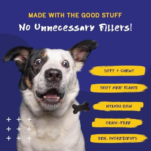 PupGrade Daily Multivitamin for Dogs, Beef Flavor – 30 Soft Chews | All-in-One Supplement with Omega Fish Oil, Vitamins A, C, D, E & B Complex for Everyday Health