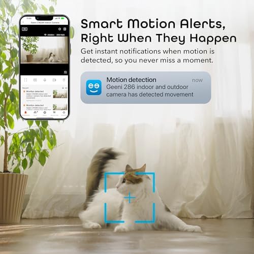Geeni Mini 1080P Indoor/Outdoor Security Camera, Wi-Fi Cameras, 2-Pack
