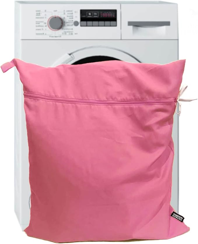Harrison Howard Pet Washing Bag Dog Cat Horse Hair Laundry Bag for Rug Sheet Boots Pets Laundry Helper Pastel Pink