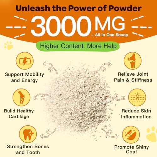 NATURE TARGET Glucosamine for Dogs Powder, Dog Vitamins Powder
