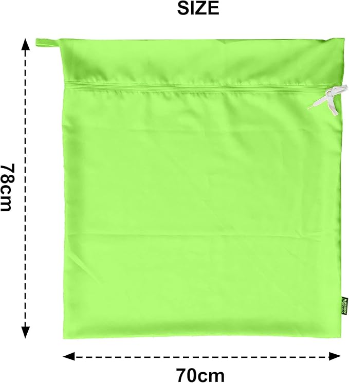 Harrison Howard Pet Washing Bag Dog Cat Horse Hair Laundry Bag for Rug Sheet Boots Pets Laundry Helper Neon Green
