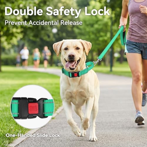 Joytale Martingale Collar for Dogs, Escape Proof No Pull, Teal, S
