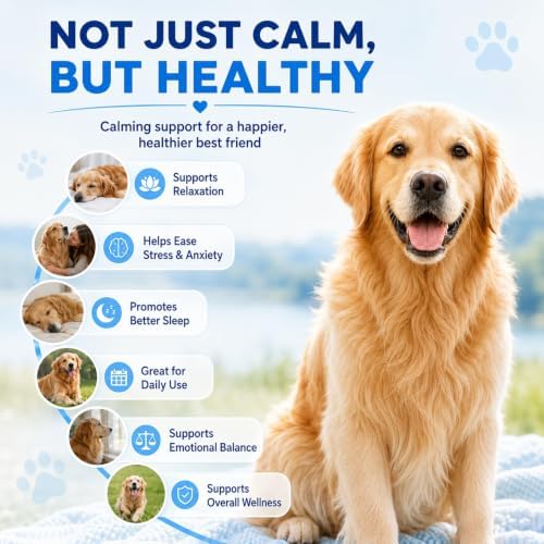 Calming Chews for Dogs, Dog Calming Treats with Melatonin 200 Soft Chews