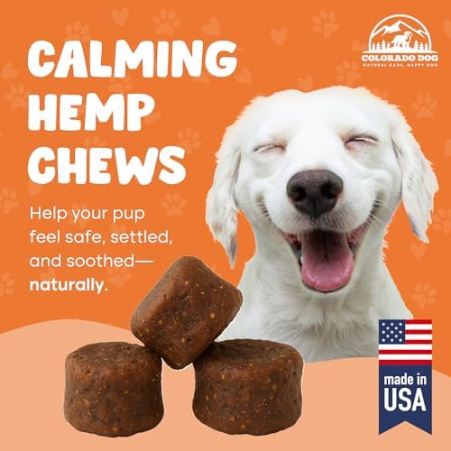 Colorado Dog Company Hemp Calming Chews for Dogs Anxiety Relief, 120-Pack, 120 Count