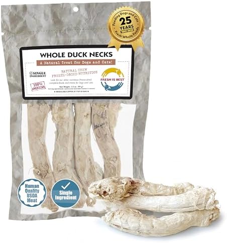 Fresh Is Best Duck Necks Freeze Dried Dog Treats – High-Protein Pet Bites