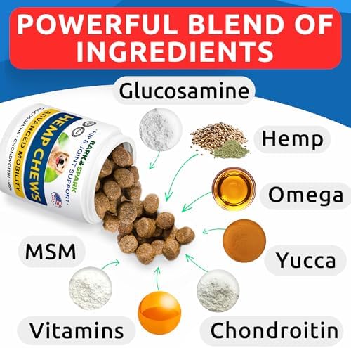 Advanced Joint Hemp Chews for Dogs Mobility - Hip&Joint Pain Relief Treats