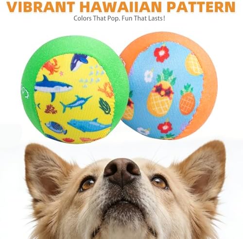KOOLTAIL Floating Dog Pool Toy, Bouncing Water Toy, Green & Orange