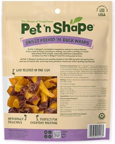 Pet 'n Shape Sweet Potato Chews Jerky Dog Treats - 16 Ounce