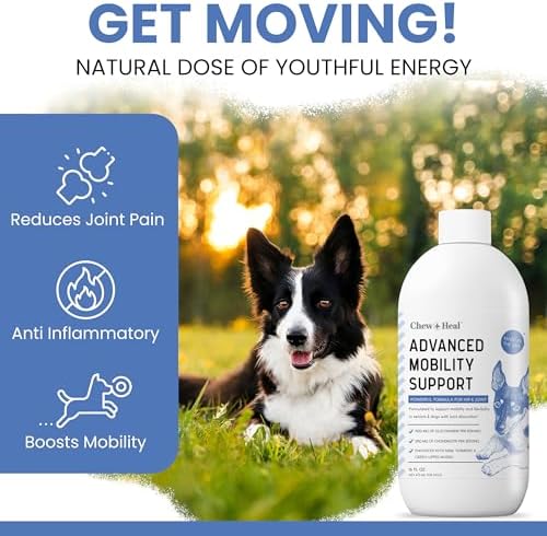 Liquid Glucosamine for Dogs Hip and Joint Supplement, 16 oz Bacon Flavored