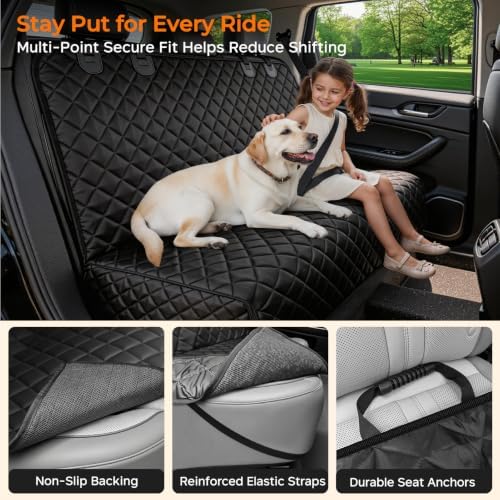 URPOWER Dog Car Seat Cover - Waterproof Car Seat Protector