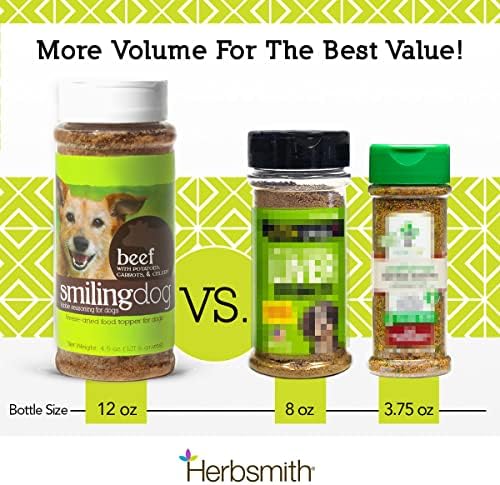 Herbsmith Kibble Seasoning – Freeze Dried Duck – Dog Food Topper for Picky Eaters – Grocery-Grade Fruits + Veggies – 3oz
