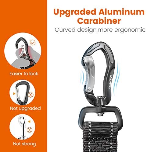 IOKHEIRA Dog Car Seatbelt, Adjustable Reflective Bungee Harness
