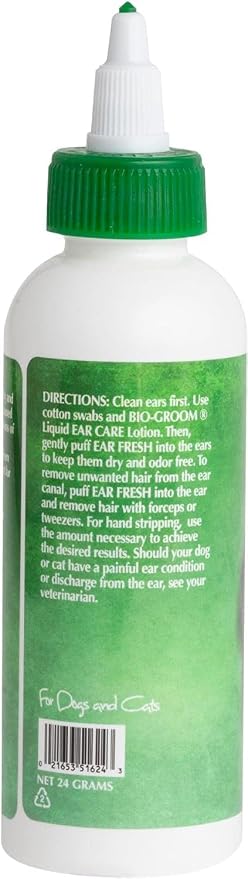 Bio-groom Dog Grooming Ear Fresh Powder, 24g 1-Pack