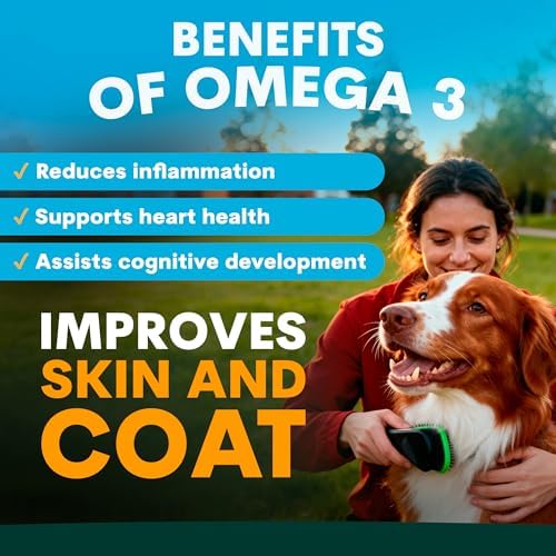Petz Park Dog Skin and Coat Supplement with Omega-3