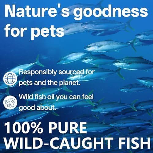 Dr.Bruce Omega-3 Deep Sea Anchovy Fish Oil,Anchovies Sourced from Peruvian Deep Sea, Premium Pure Ingredients,for Dogs and Cats- Skin and Coat Support, Omega 3 Supplement for Pets，Fish Oil Supplement