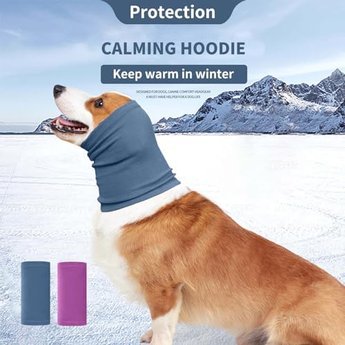 Nanaki Dog Calming Hoodie Dog Hematoma Ear Wraps for Dogs-Ear Protection | Dog Fireworks Ear Muffs Dog Head Warp Anxiety Relief,Dog Head Cover for Grooming and Force Drying Dog Ear Protector for Noise
