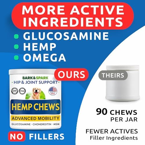 Advanced Joint Hemp Chews for Dogs Mobility - Hip&Joint Pain Relief Treats