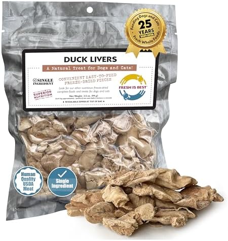 Fresh Is Best Duck Liver Freeze Dried Dog Treats – High-Protein Pet Bites
