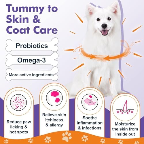 DRFOSTER Probiotics & Digestive Enzymes for Dogs, Freeze-Dried, 120 Bites