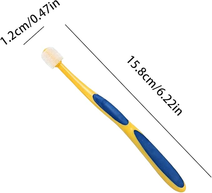 Toothbrush for Dogs | Dog Toothbrush - Teeth Grooming Tool for Hygiene Health Bad Breath Puppy Kitten Senior Small Large Breed Pet