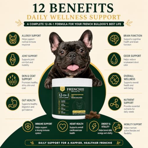 Frenchie Health Co 12-in-1 Daily Health Chews