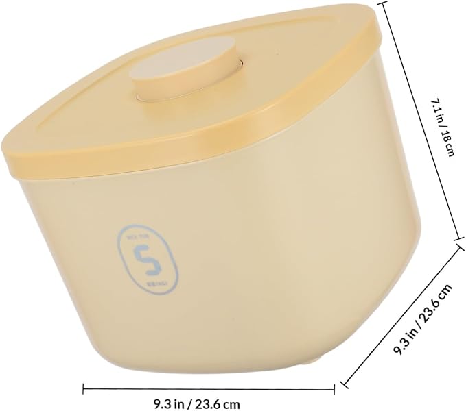 Mobestech Airtight Small Pet Food Storage Container Vacuum Sealed Cat and Dog Food Bin, Small, Yellow