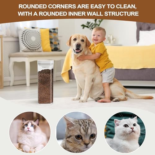 Pet Food Container Stackable Airtight Vacuum Sealing Leakproof