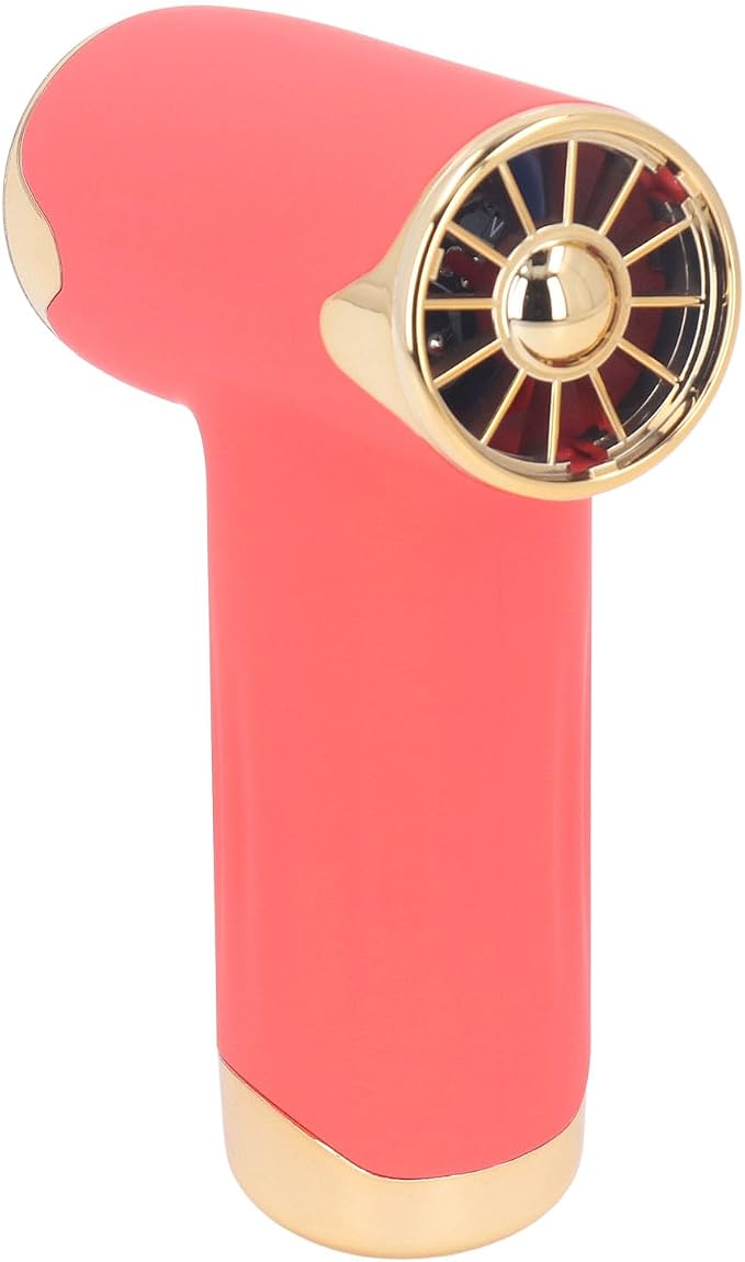 Tbest Pet Hair Dryer, High Speed 4 Levels Wind Bladeless 60W Electric Hair Dryer Handheld Dust Blower for Cats Dogs (Red
