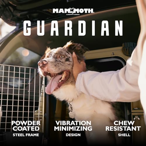 Mammoth Guardian Dog Kennel 36" Heavy Duty Travel & Outdoor Crate for Puppies, Small, Medium & Large Dogs, Secure 3 Bolt Lock, Adventure Ready for Hunting, Camping & Offroad – Desert Sand Tan
