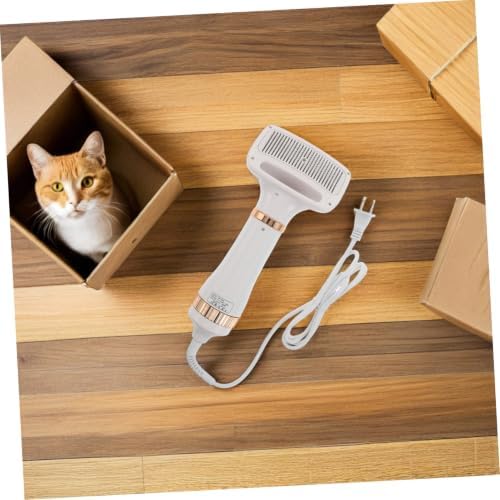 Pet Hair Dryer Brush for Dogs and Cats Lightweight Handheld Grooming Tool with Fast Drying Performance and Quiet Operation Suitable for Home and Salon Use North America Plug