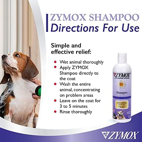 PET King Brands ZYMOX Shampoo for Dogs and Cats, 12oz