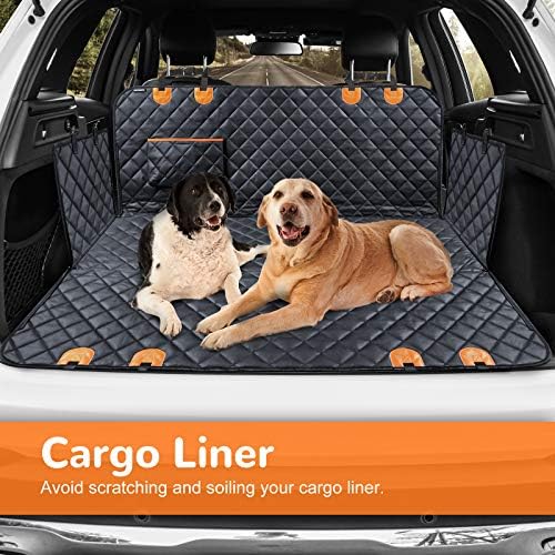 URPOWER Dog Car Seat Cover - Back & Front Seat Cover with Pocket
