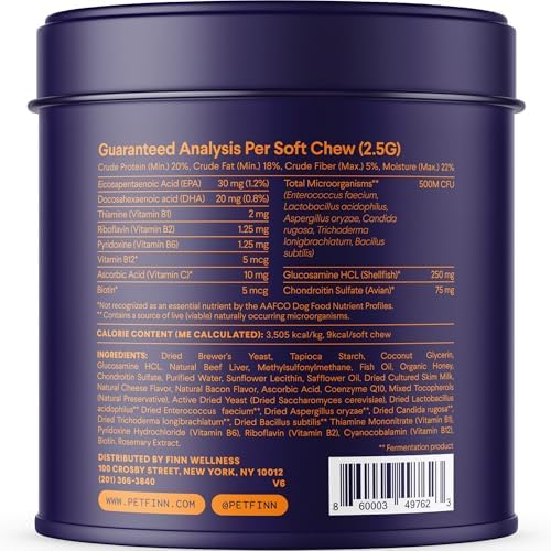 Finn All-in-1 Daily Multivitamin for Dogs - Probiotics & Omegas - 90 Ct