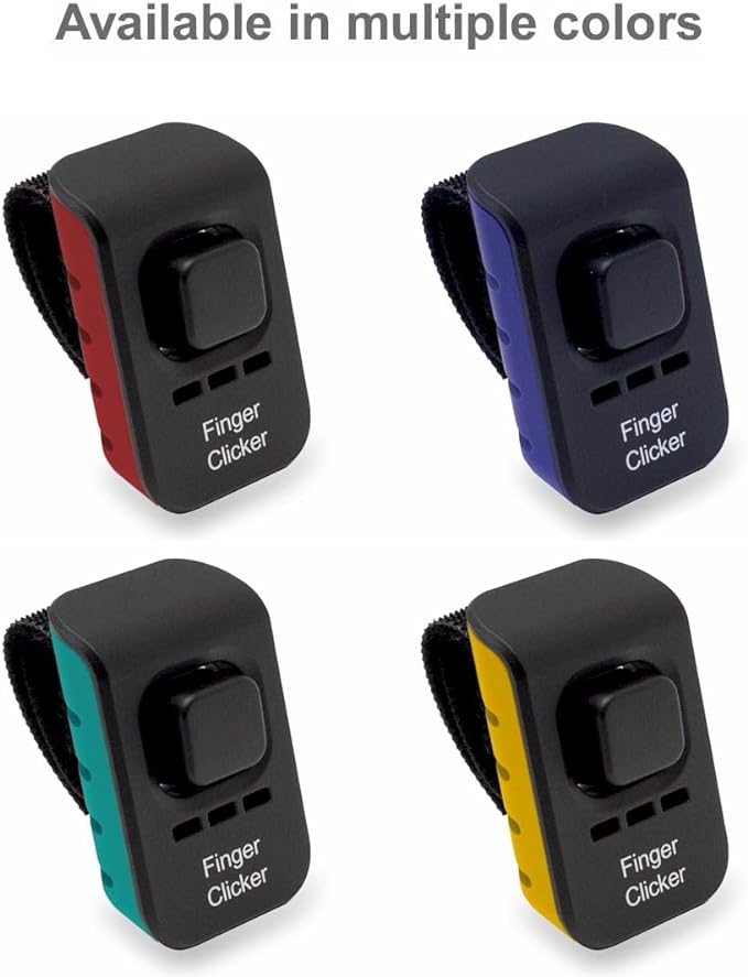 Educator Dog Training Finger Clicker, Teal