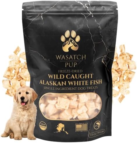 Freeze Dried Alaskan Whitefish Dog Treats, Natural Dog Treats