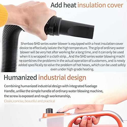 Dog Hair Dryer, Blower Grooming Dryer with Heater Dogs & Cats, High Velocity Dog Blow Dryer, Stepless Adjustable Speed, Reduce Noise, Heat Insulation