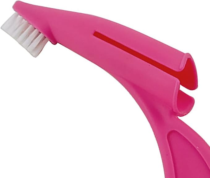 Dog Toothbrush, Tooth Brushing Kit for Dog Teeth Cleaning - Dental Care for Puppies, Cats & Small Pets, Nylon Remove Ergonomic Dog Finger Toothbrush (Red)