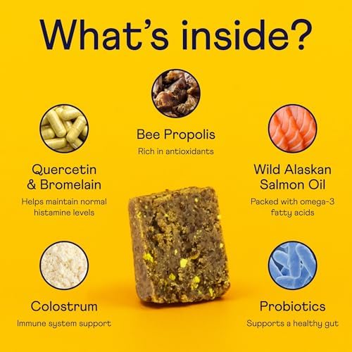 Finn Allergy & Itch Soft Chews for Dogs - Colostrum & Bee Propolis - 90 Ct