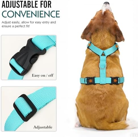Pawaboo Dog Car Harness, Adjustable Dog Safety Vest Harness with Seat Belt
