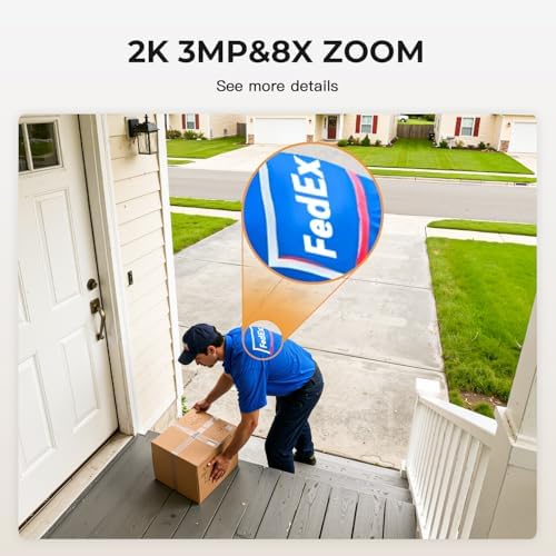 2K Cameras for Home Security Indoor/Outdoor,Inside Cameras for House/Baby/Elder/Pet,Wifi Camera,Plug&Play,Color Night Vision,2-Way Audio 24/7 Record,Support Cloud/Memory Card(Not Included),6.56ft Wire