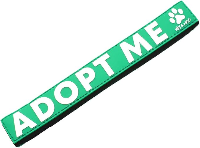 Max and Neo Leash Sleeves Adopt ME - We Donate 1 for 1 to Dog Rescues for Every Product Sold (Green/Single)