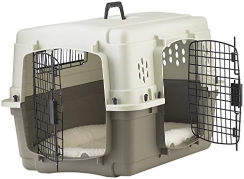 Pet Lodge® Two Door Dog Crate | Designed for Air Transport | Dog Kennel | Easy to Clean Pet Crate | for Pets Up to 30lbs | Small