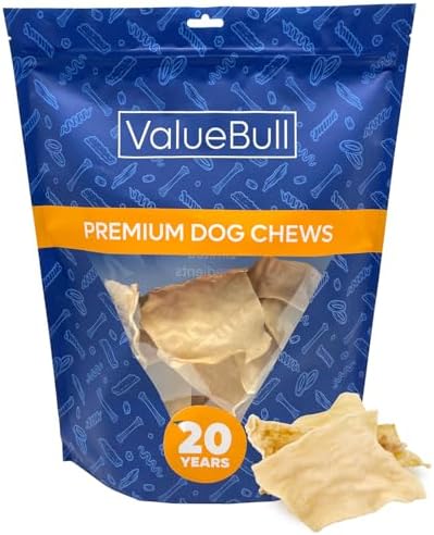ValueBull USA Beef Collagen Chips Dog Chews, 25 Count