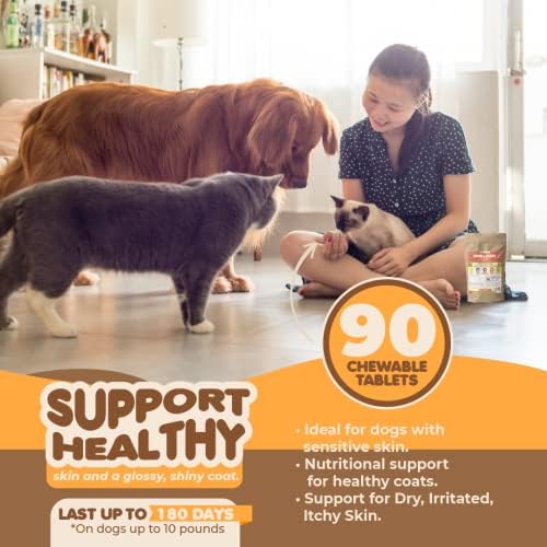 Dog Allergy Relief & Itch Relief Supplement - Omega 3 Fish Oil for Dogs