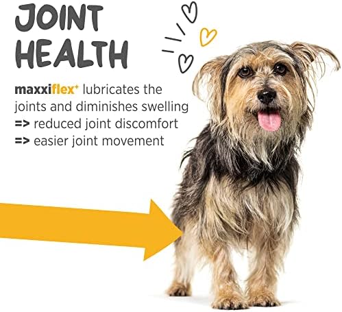 maxxipaws maxxiflex+ Dog Hip & Joint Support, Glucosamine & Collagen 120ct