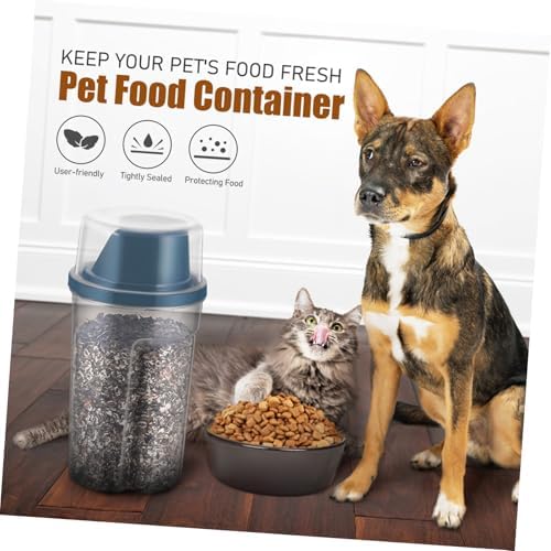 BESPORTBLE 6pcs Pet Food Storage Container Airtight Food Holder for Dogs Cats and Birds Bucket for Freshness and Easy Monitoring