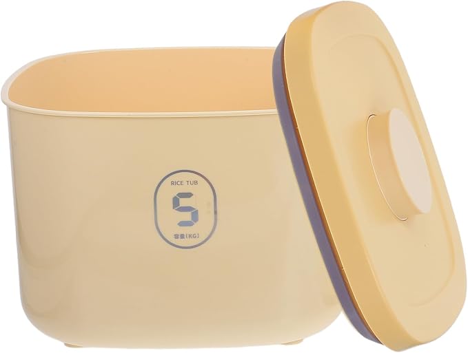 Pet Food Storage Container Airtight Small Dog Food Container with Vacuum Seal Moisture-proof Yellow, Small, Yellow