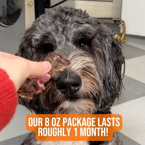 Doug's Dog Supplies Venison Jerky for Dogs - Single Ingredient, Air-Dried, Hypoallergenic (8 Ounces, Venison)